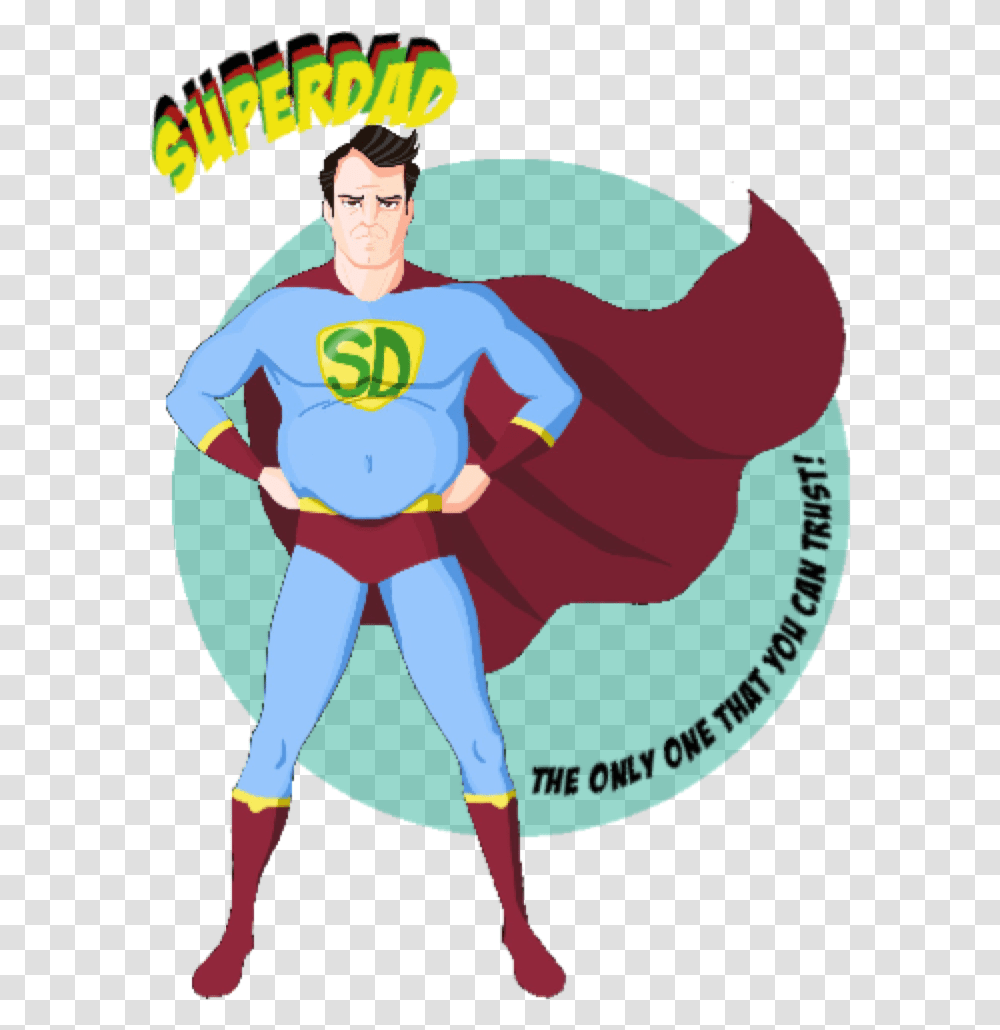 Superhero Dad Clipart Superman, Person, Sleeve Transparent Png