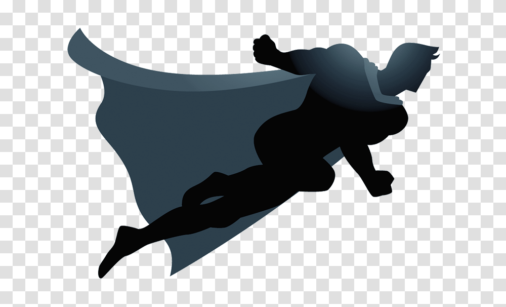 Superhero Flying, Silhouette, Person, Water Transparent Png