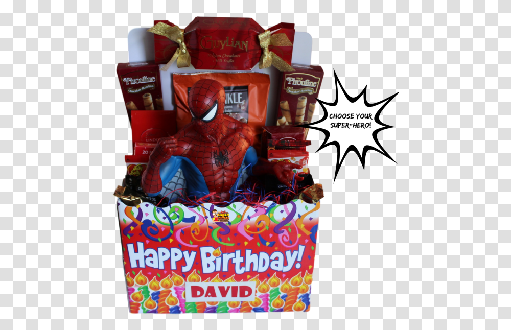 Superhero Gift Basket Ideas, Figurine, Food, Sweets, Confectionery Transparent Png