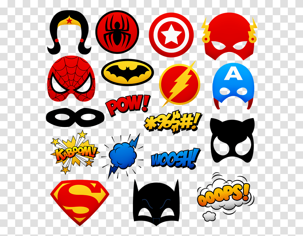 Superhero Logo Superheros Wonder Woman Superhelden Logos, Halloween, Pac Man Transparent Png