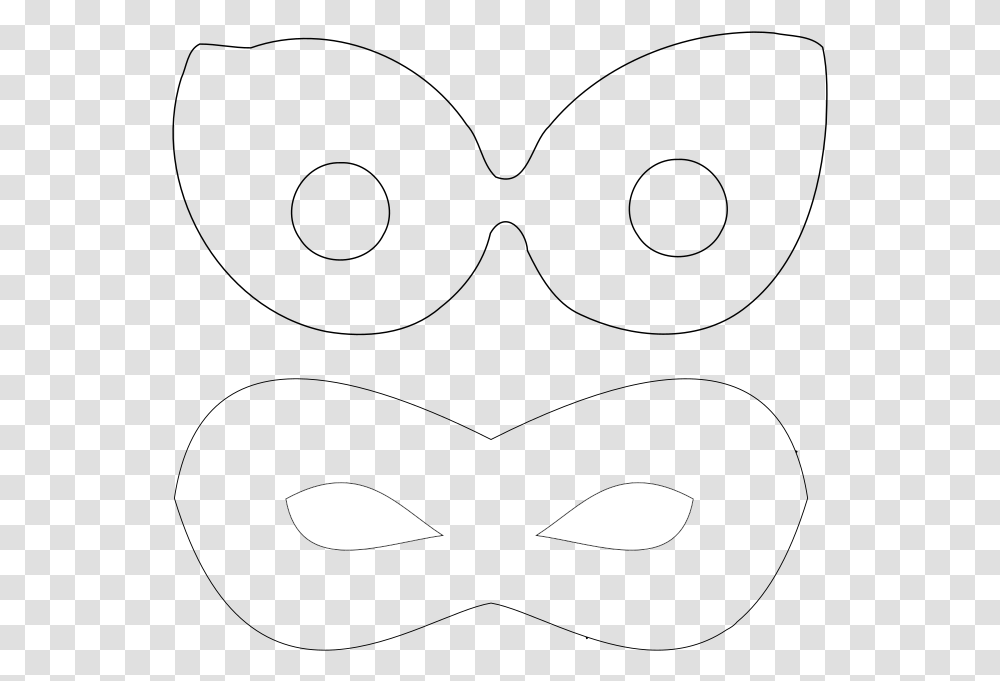 Superhero Mask Template Line Art, Moon, Outer Space, Night, Astronomy Transparent Png