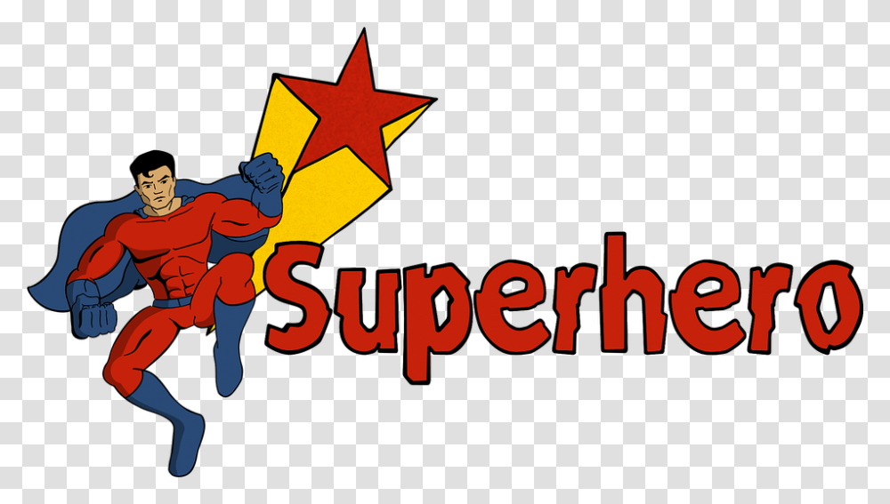Superhero Pop Art Cartoon Animation Message Star Super Hero, Star Symbol, Person, Human Transparent Png