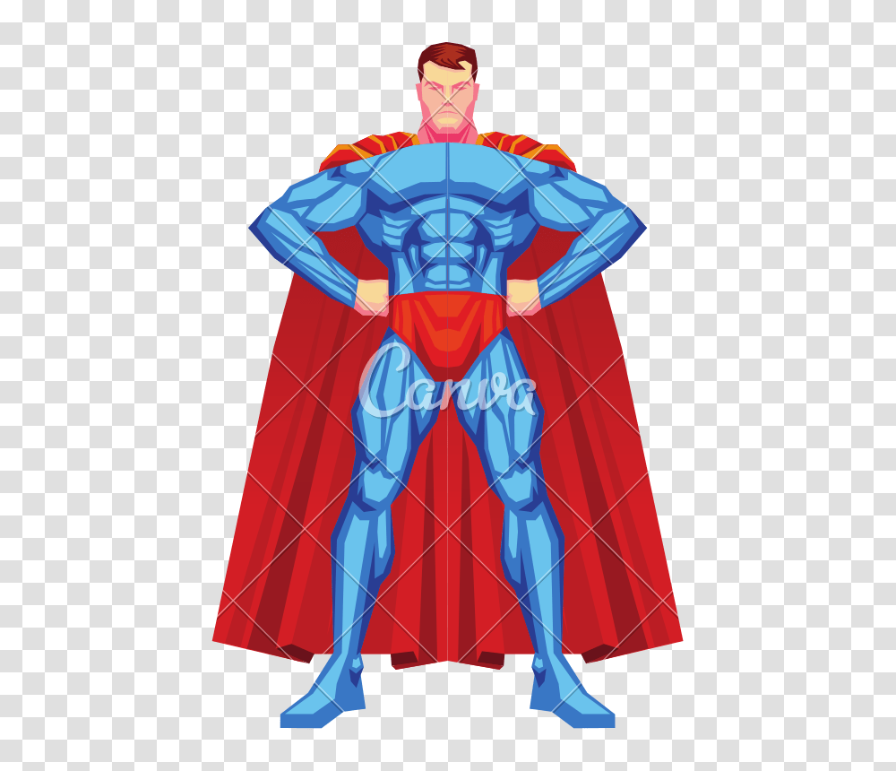 Superhero Posing Icon, Apparel, Cape, Cloak Transparent Png