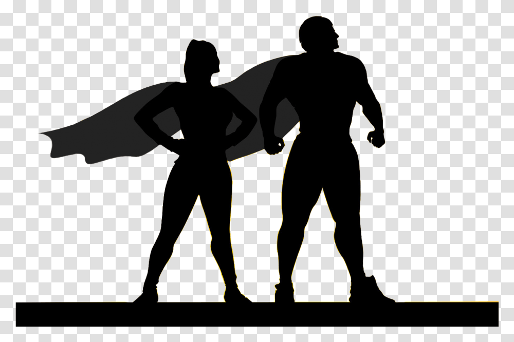 Superhero Silhouette Background, Person, Leisure Activities, Dance Pose, People Transparent Png