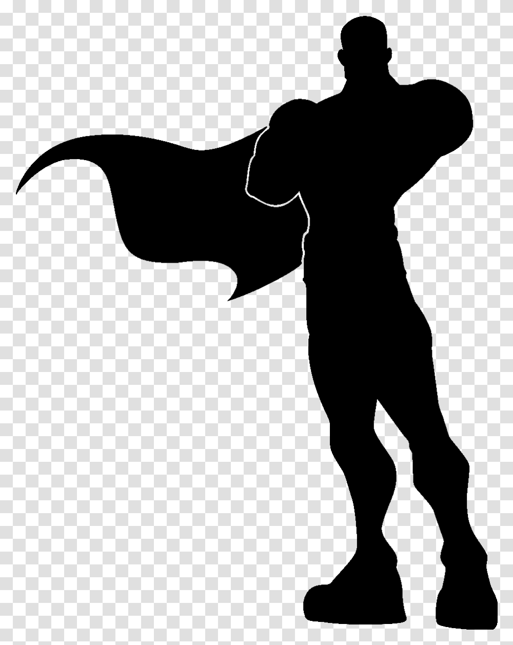 Superhero Silhouette Superhero Silhouette, Gray, World Of Warcraft Transparent Png