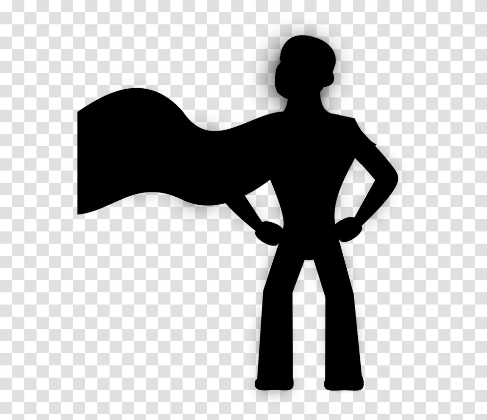 Superhero Silhouette Superman Batman Silhouette Superhero, Gray, World Of Warcraft Transparent Png