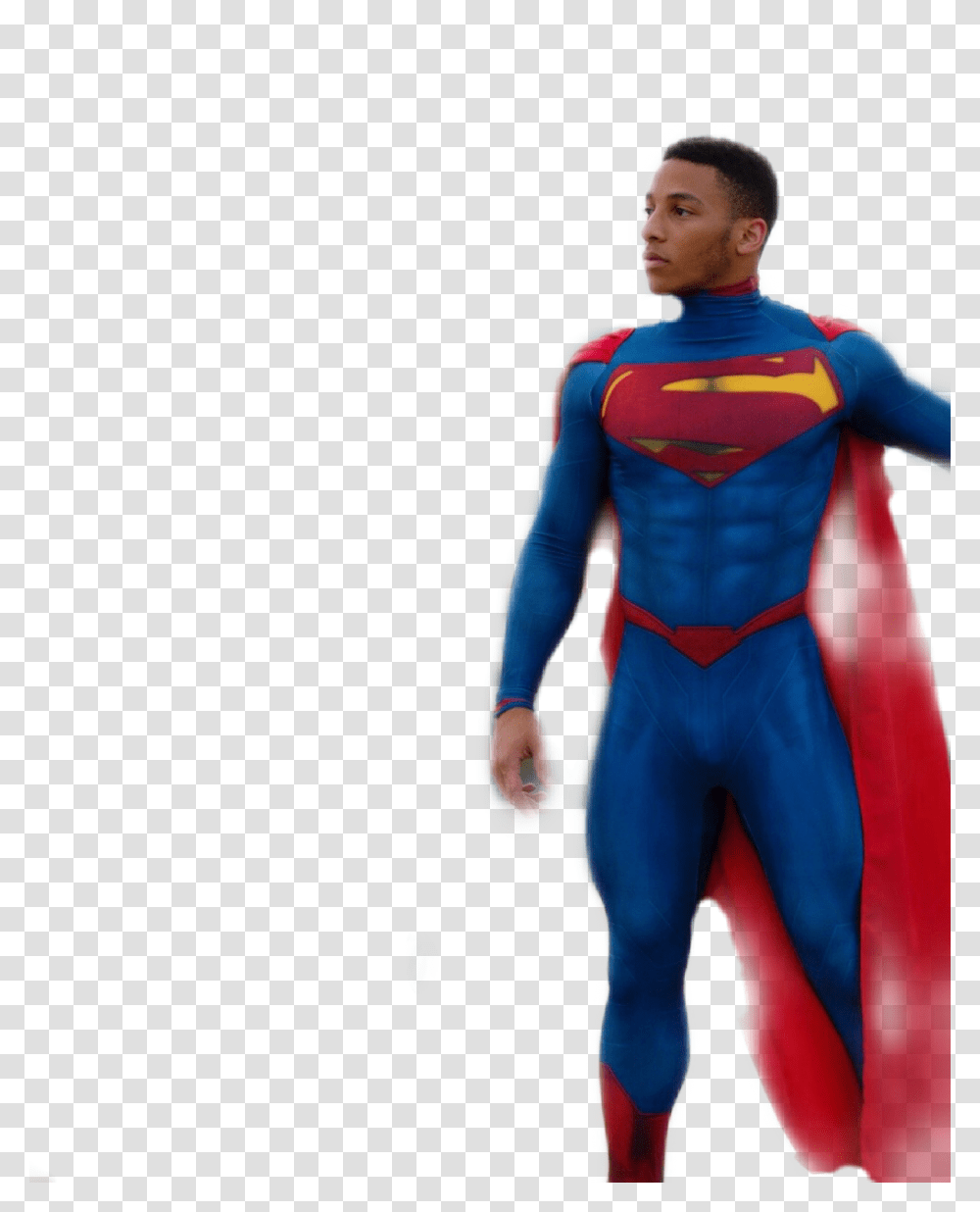 Superhero Superman Red Blue Cape Tights Superman, Sleeve, Costume, Person Transparent Png