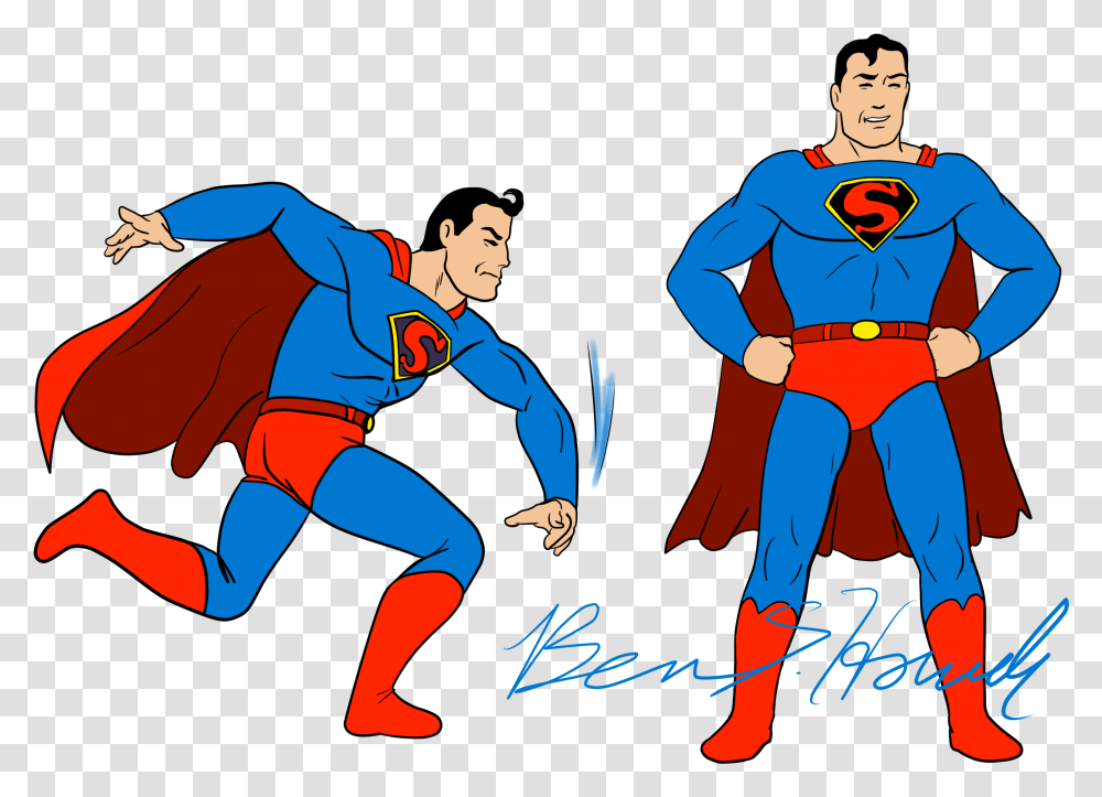 Superman 1940s Fleischer Bros Superman, Sleeve, Person, People Transparent Png
