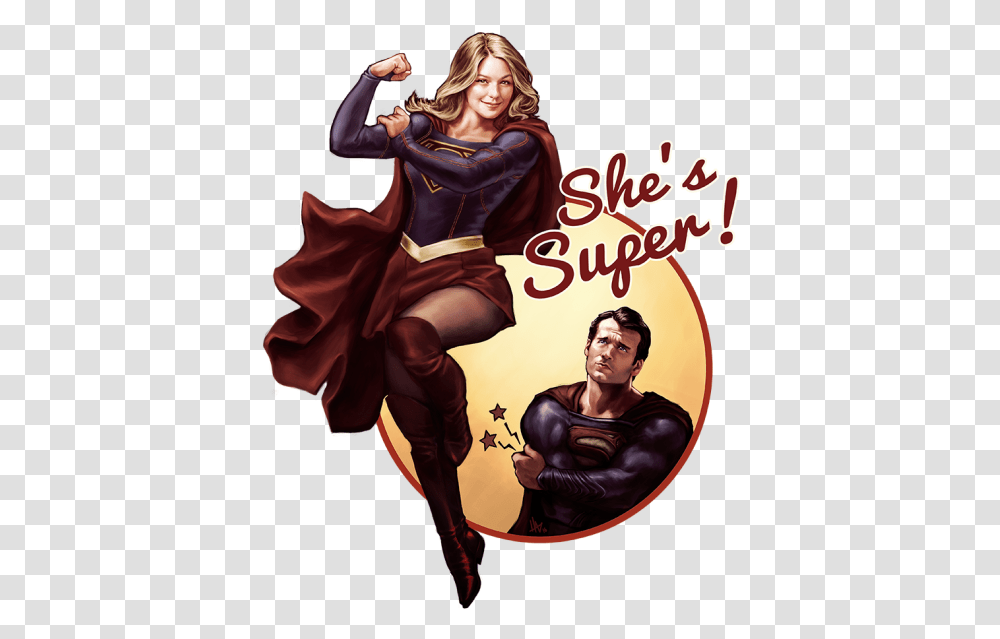 Superman And Supergirl, Person, Book, Comics Transparent Png