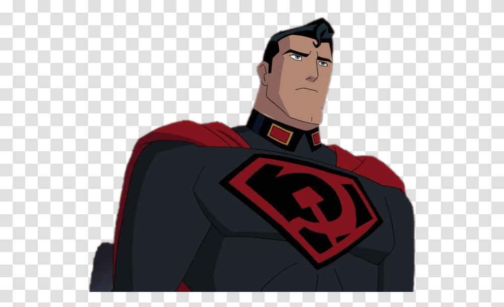 Superman Background Superman Red Son Animated Movie, Soccer Ball, Person, Label Transparent Png