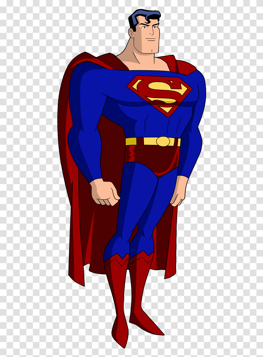 Superman Bruce Timm Style 2016 Custom By Noahlc Superman Justice League Unlimited, Sleeve, Long Sleeve, Person Transparent Png
