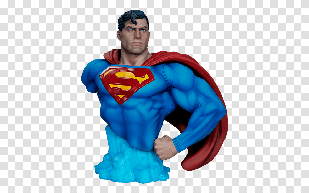 Superman Bust By Sideshow Collectibles Hand On Hip Superman, Person, Human, Costume, Torso Transparent Png