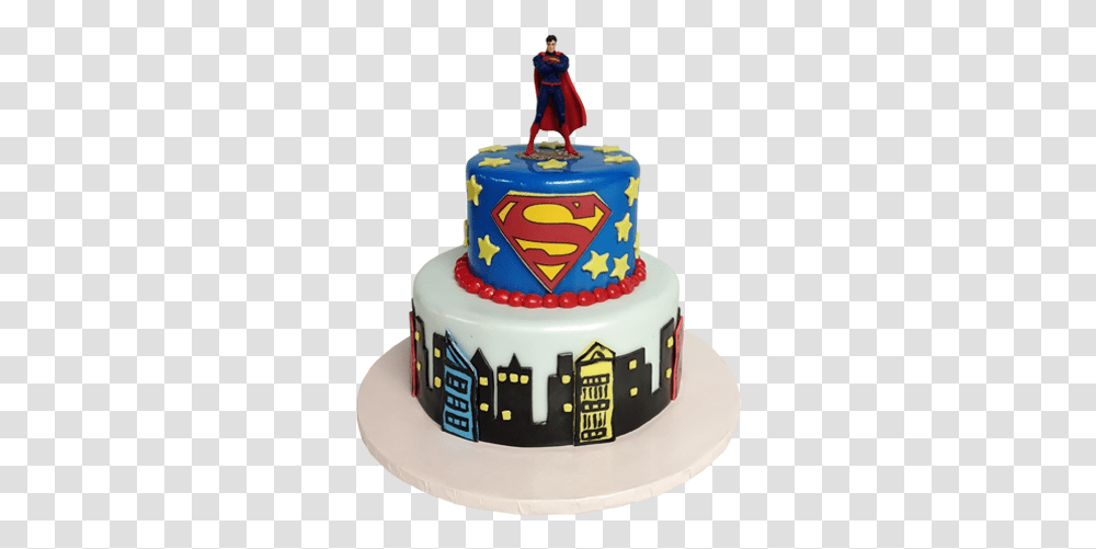 Superman Cake Images - Free 1st Birthday Superman Cake, Dessert, Food, Birthday Cake, Person Transparent Png