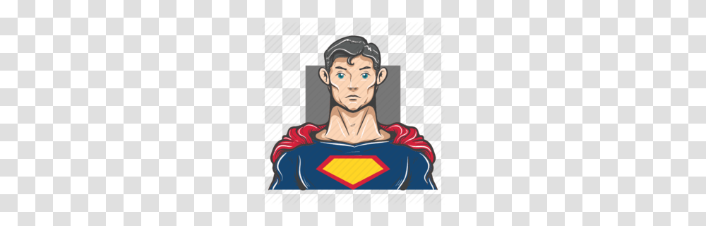 Superman Clipart, Person, Postage Stamp, Poster, Advertisement Transparent Png