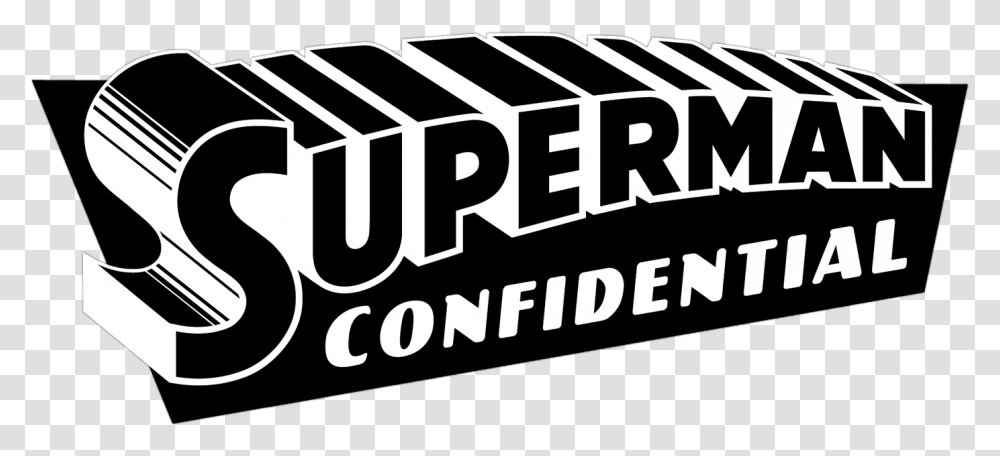 Superman Confidential Logo, Word, Alphabet, Stencil Transparent Png