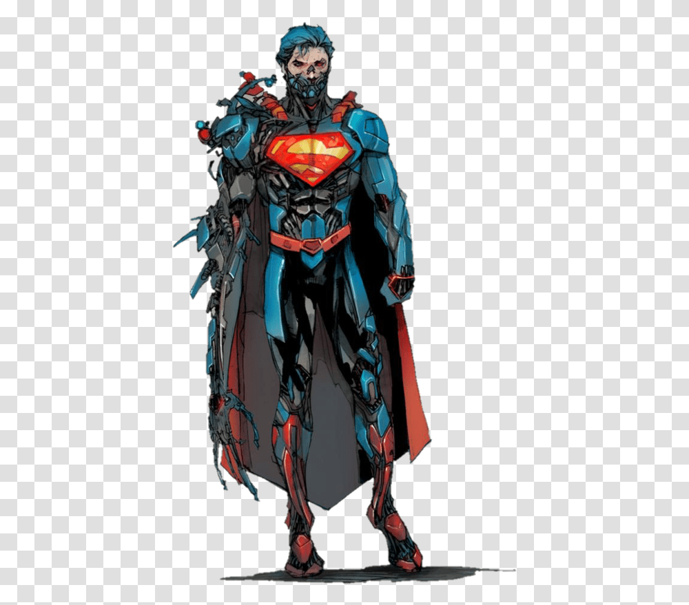 Superman Cyborg New, Costume, Person Transparent Png