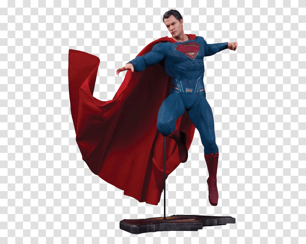 Superman Dc Collectibles Statue, Cape, Costume, Person Transparent Png