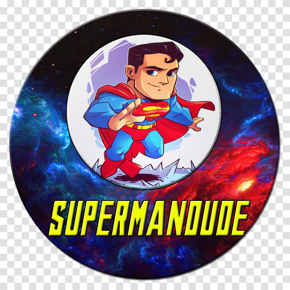 Superman, Disk, Person, Human, Dvd Transparent Png