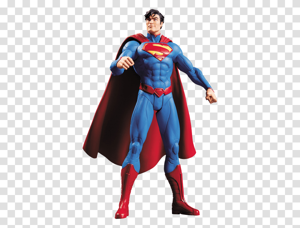 Superman Figure Superman Figure, Cape, Apparel, Person Transparent Png