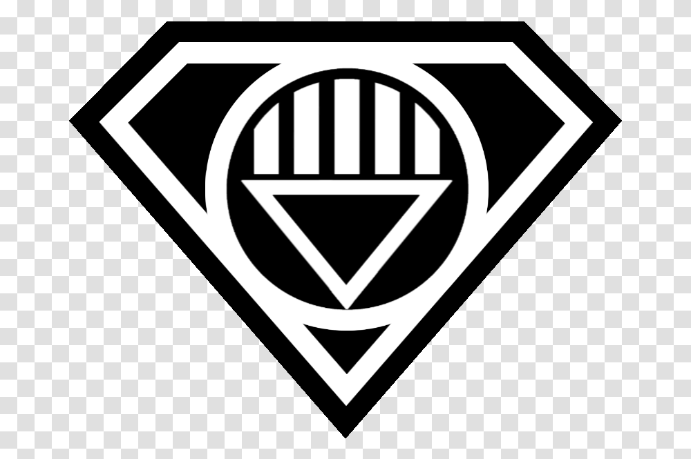 Superman Logo Black And White Superman White Lantern Logo, Dynamite, Bomb, Weapon Transparent Png