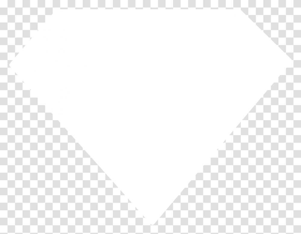Superman Logo Black And White Triangle, Pillow, Cushion, Plectrum, Rug Transparent Png