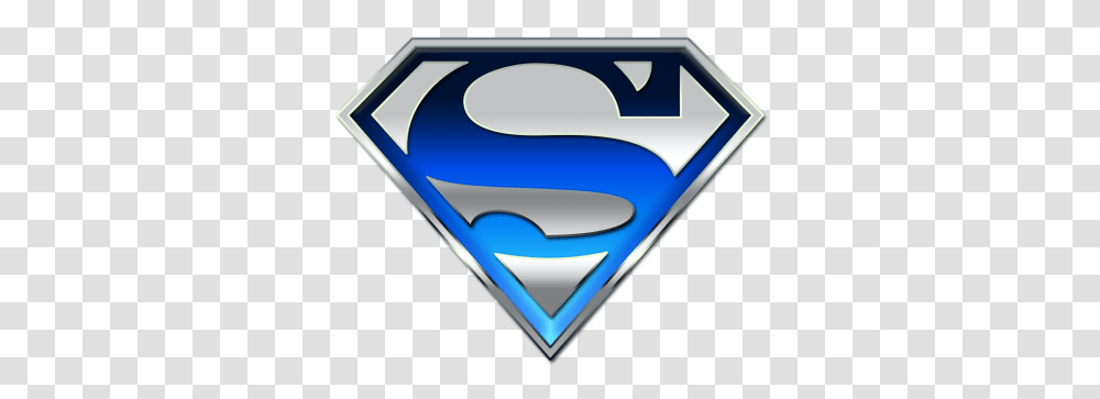 Superman Logo Blue Picture, Label, Sticker Transparent Png