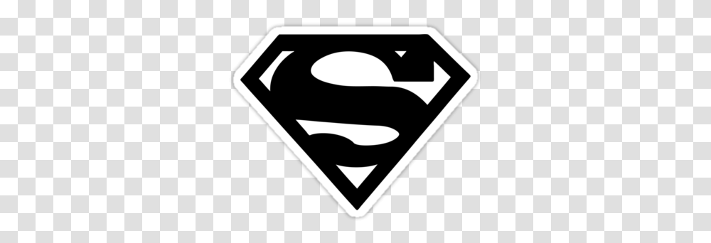 Superman Logo Clipart Black And White Superman Logo, Symbol, Emblem, Trademark, Recycling Symbol Transparent Png