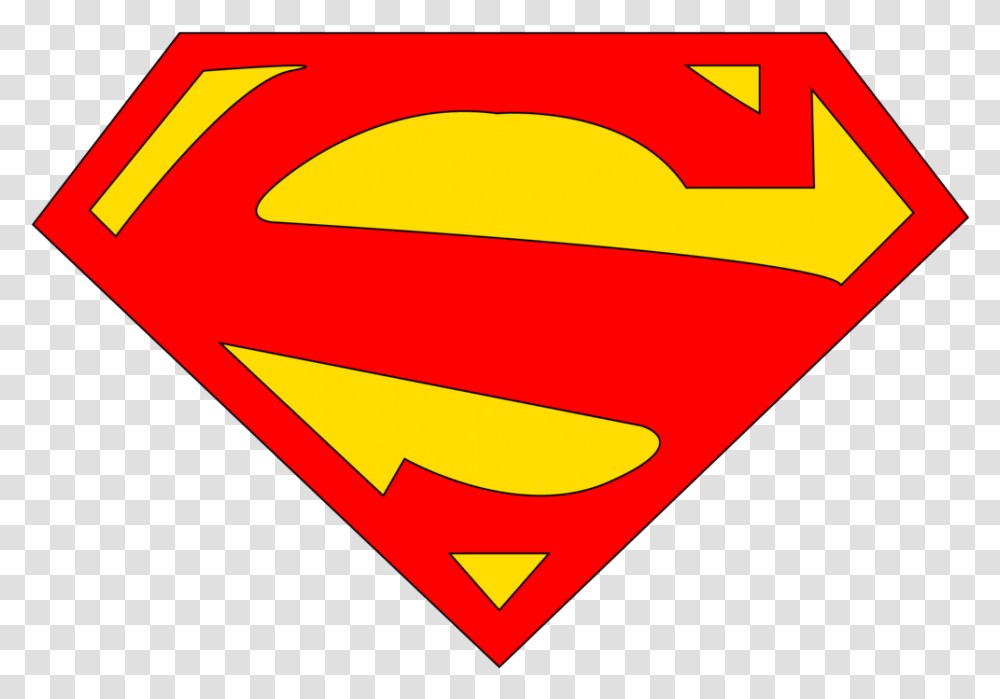Superman Logo Clipart Superman Logo, Symbol, Trademark, Graphics, Triangle Transparent Png