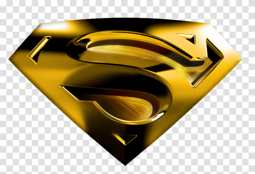 Superman Logo, Gold, Trademark, Emblem Transparent Png