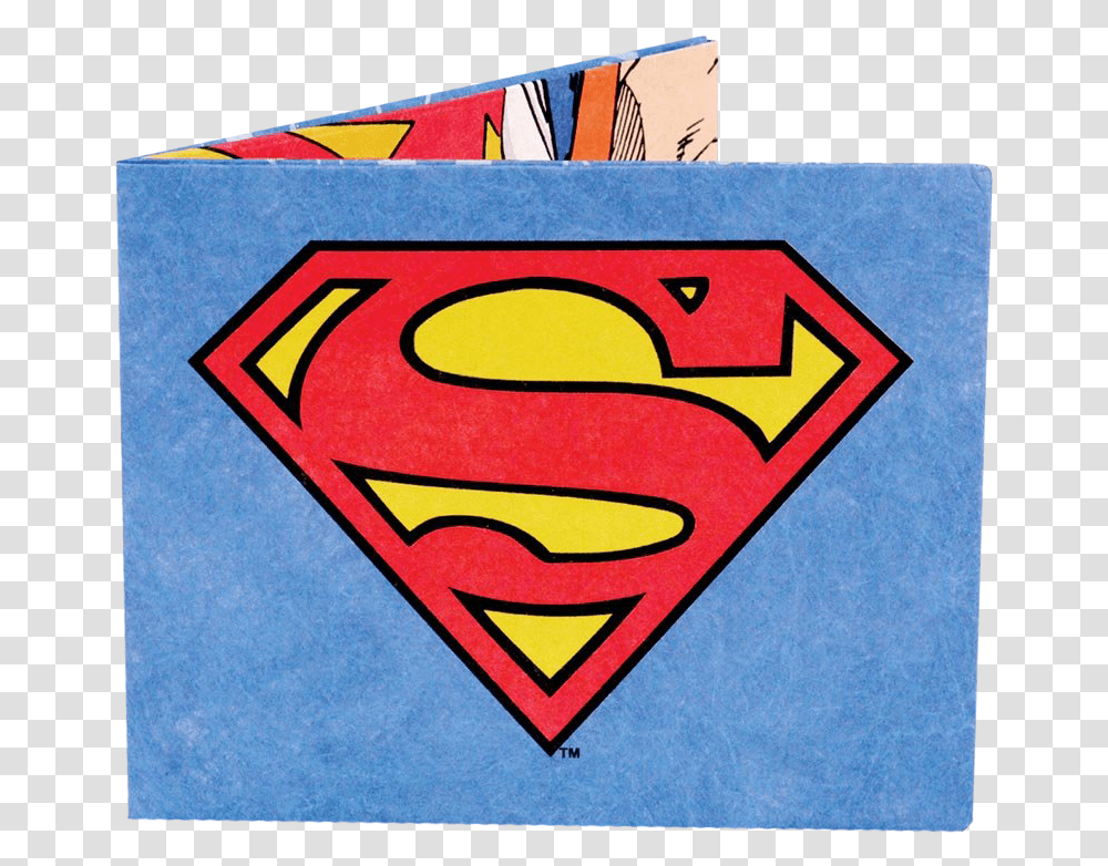 Superman Logo Mighty Wallet Logo Superman, Trademark, Road Sign Transparent Png