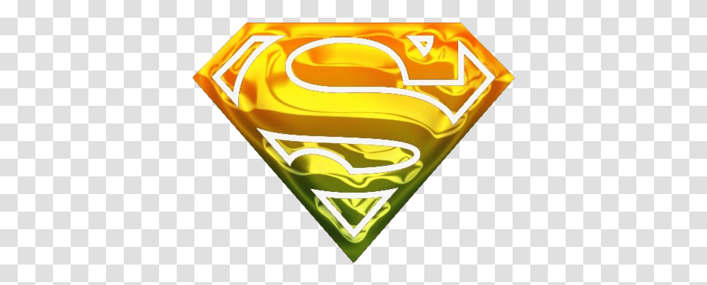 Superman Logo Pic Superman Gold Logo, Symbol, Trademark, Emblem, Sweets Transparent Png