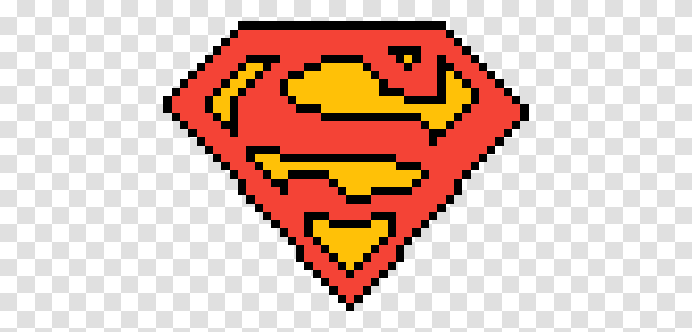 Superman Logo Pixel Art, Label, Rug, Heart Transparent Png