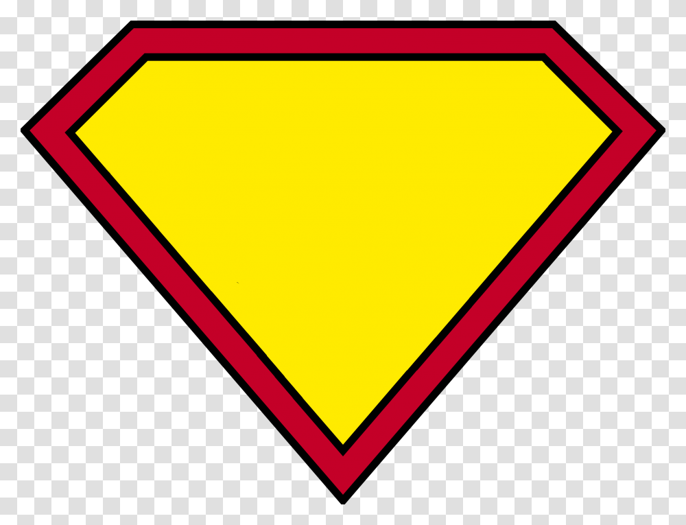 Superman Logo Superman Logo Hd, Triangle, Sign, Road Sign Transparent Png