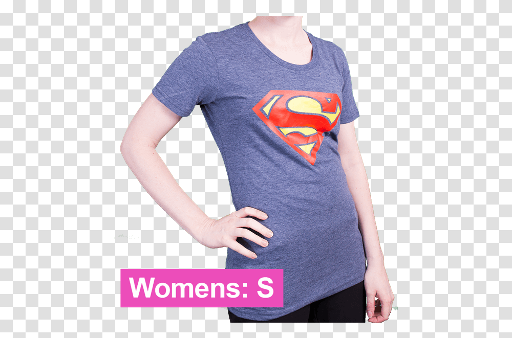 Superman Logo Women's T Shirt Superman, Apparel, Sleeve, T-Shirt Transparent Png