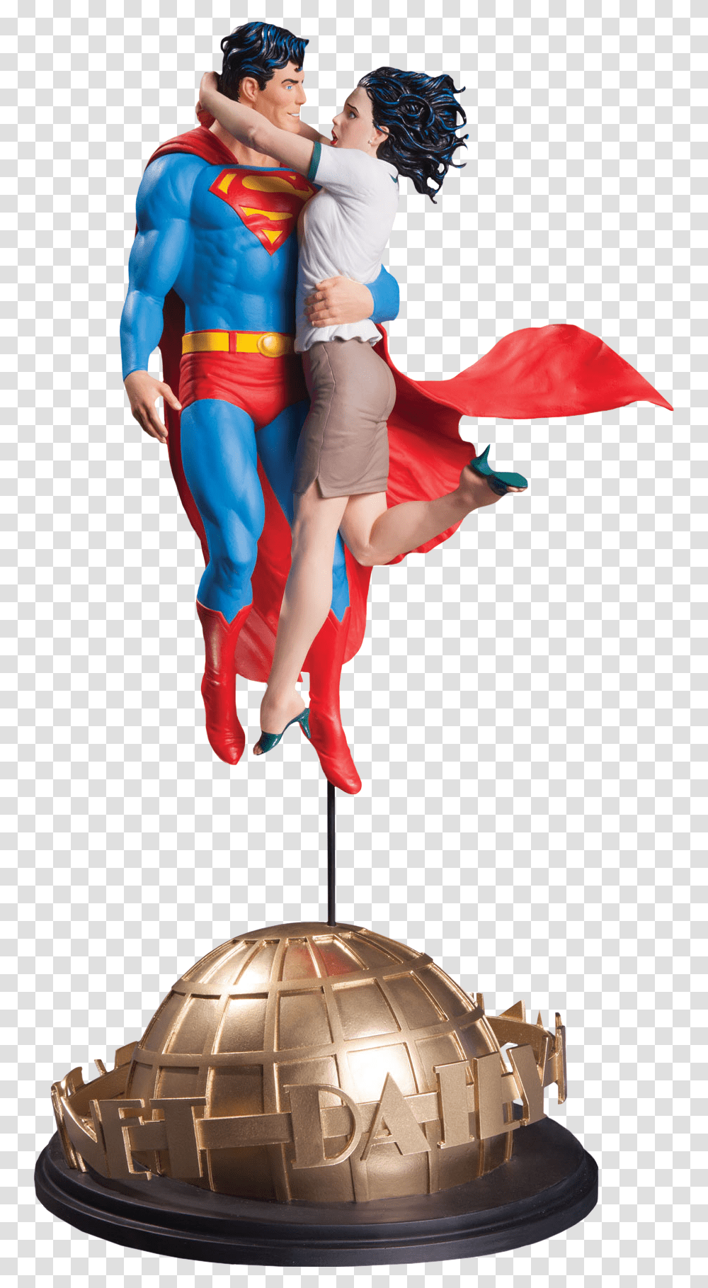 Superman Lois Lane Statue, Person, Costume, Leisure Activities, Dance Pose Transparent Png