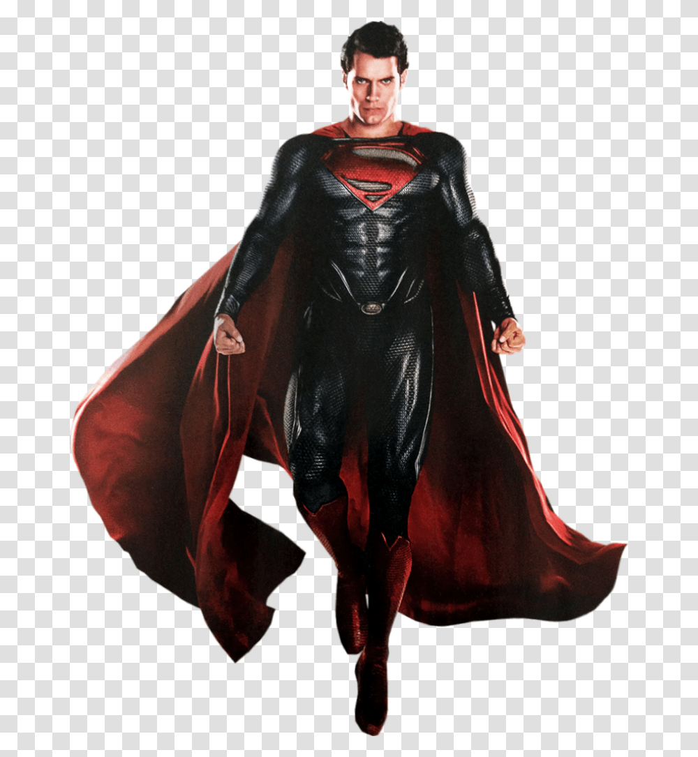 Superman Man Of Steel Full Body, Apparel, Cloak, Fashion Transparent Png