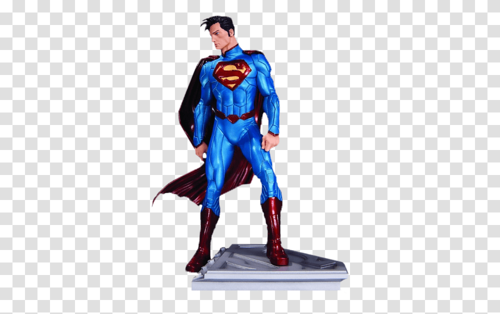 Superman Man Of Steel Statue John Romita Jr Dc Comics, Costume, Person, Spandex Transparent Png