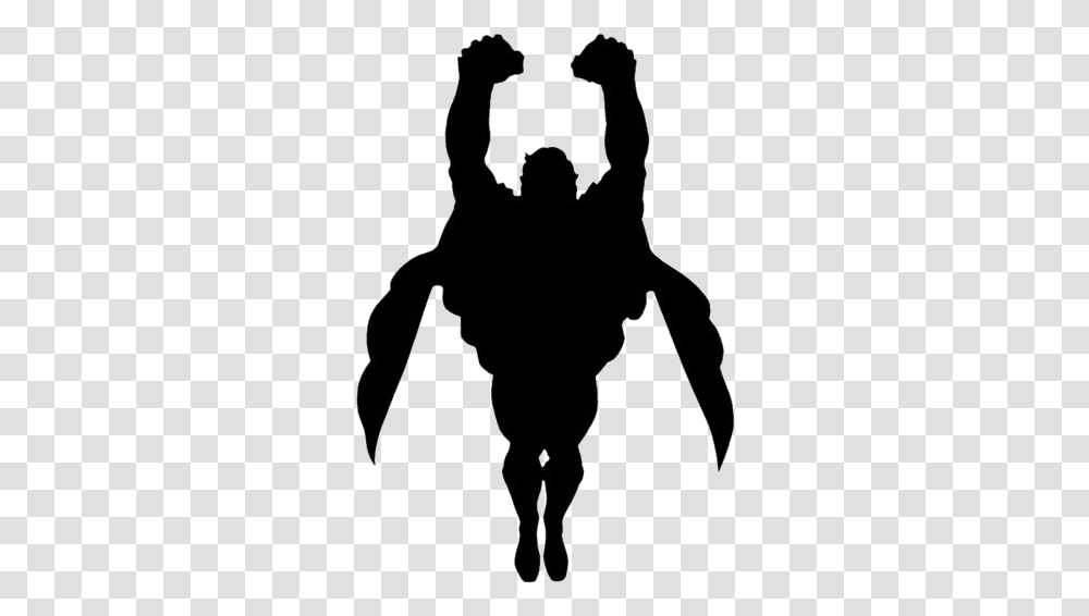 Superman New 52 Images Silhouette, Person, Human, Cupid Transparent Png