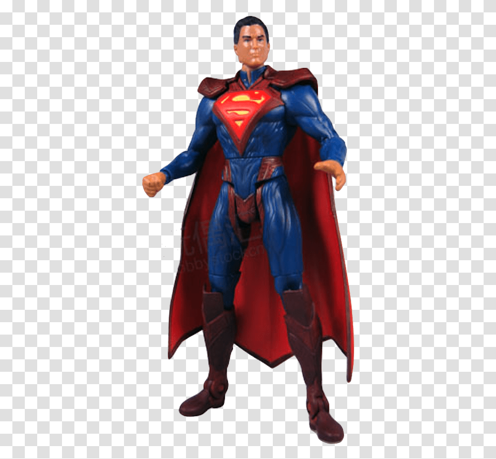 Superman Prototype First Shot Painted Dc Injustice Superman, Apparel, Person, Cape Transparent Png