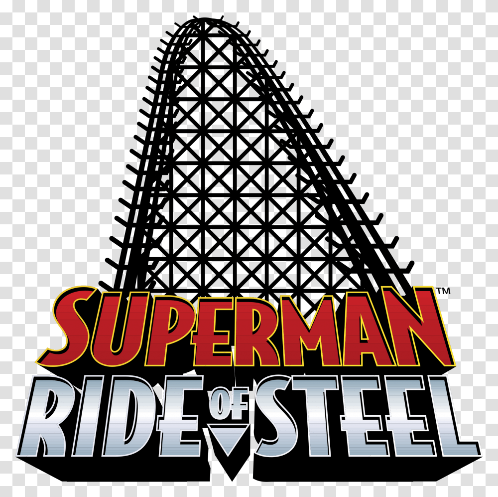 Superman Ride Of Steel Logo Superman The Ride Logo, Word, Outdoors, Alphabet Transparent Png