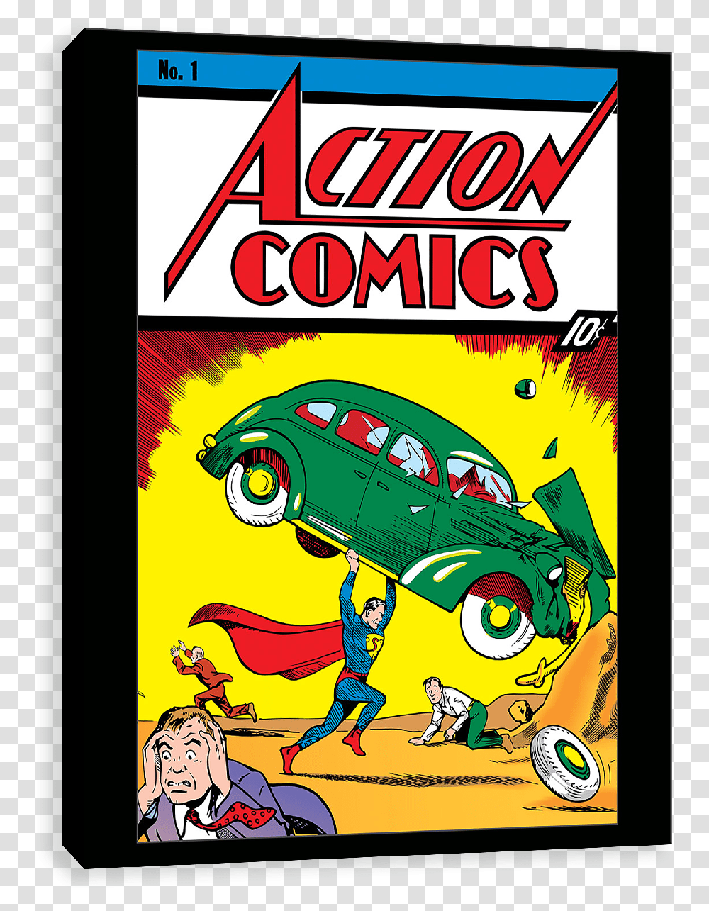 Superman Saves First Superman Comic, Advertisement, Poster, Flyer, Paper Transparent Png