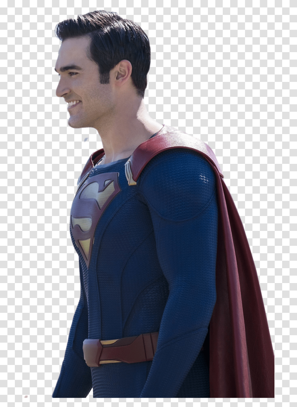 Superman Superman Flying From Supergirl, Person, Human, Costume, Spandex Transparent Png