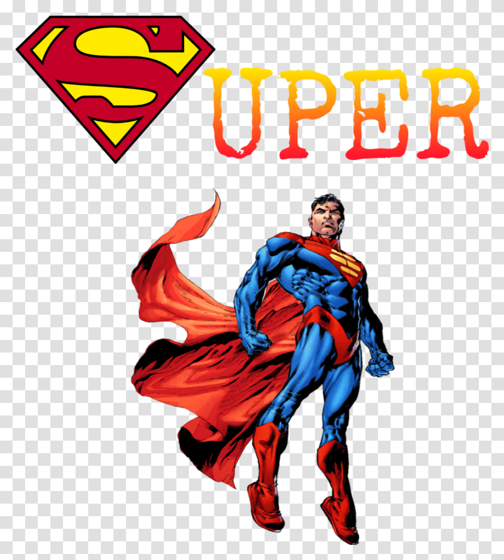 Superman Supermanlogo Words Superhero Supermantextlogod Superman Logo, Person, Book, Poster, Advertisement Transparent Png
