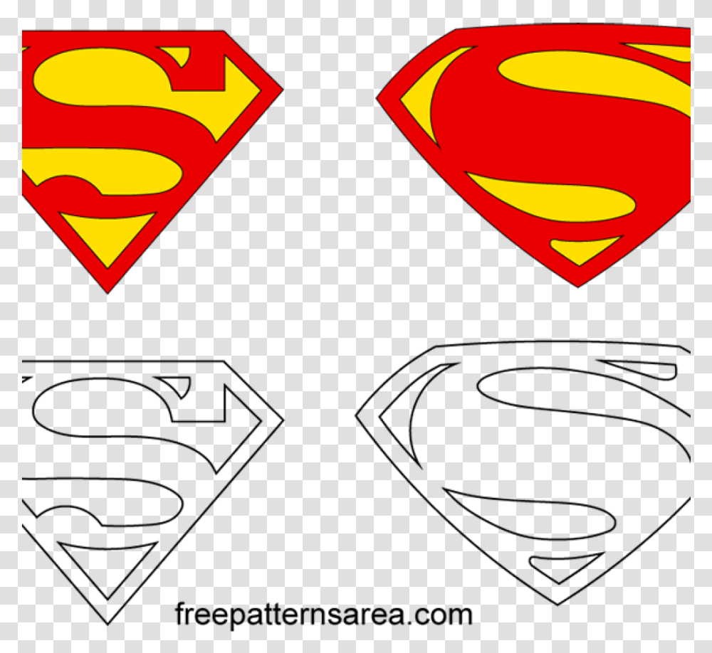 Superman Symbol Outline Superman Symbol Logo Vectors Cyborg Justice League Symbol, Trademark, Plectrum, Triangle, Dynamite Transparent Png