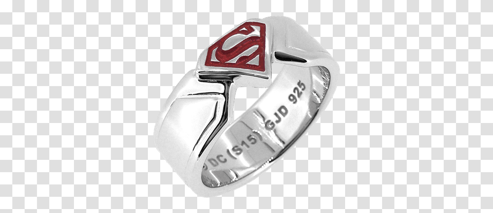Superman Wedding Ring, Silver, Accessories, Accessory, Platinum Transparent Png