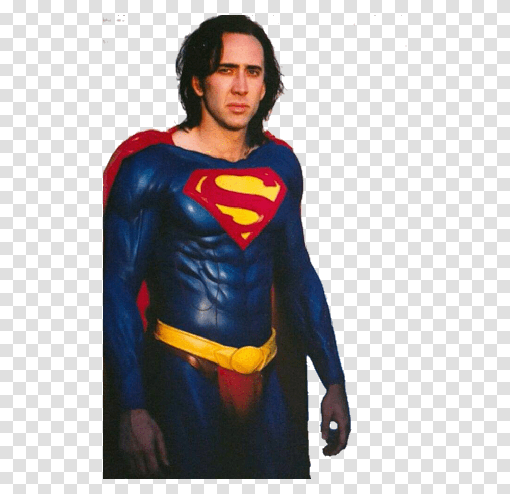 Superman Widescreen Film Superman Cage Nicholas, Person, Human, Costume, Latex Clothing Transparent Png