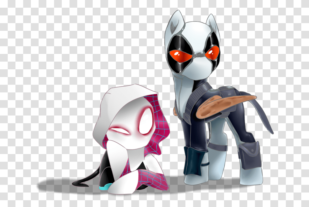 Supermare Crossover Deadpool Derpy Hooves Female Spider Gwen X Lady Deadpool, Toy, Comics Transparent Png