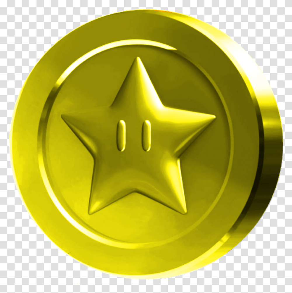 Supermario Mario Coin Star Retro Arcade Gaming Coin New Super Mario Bros U Transparent Png