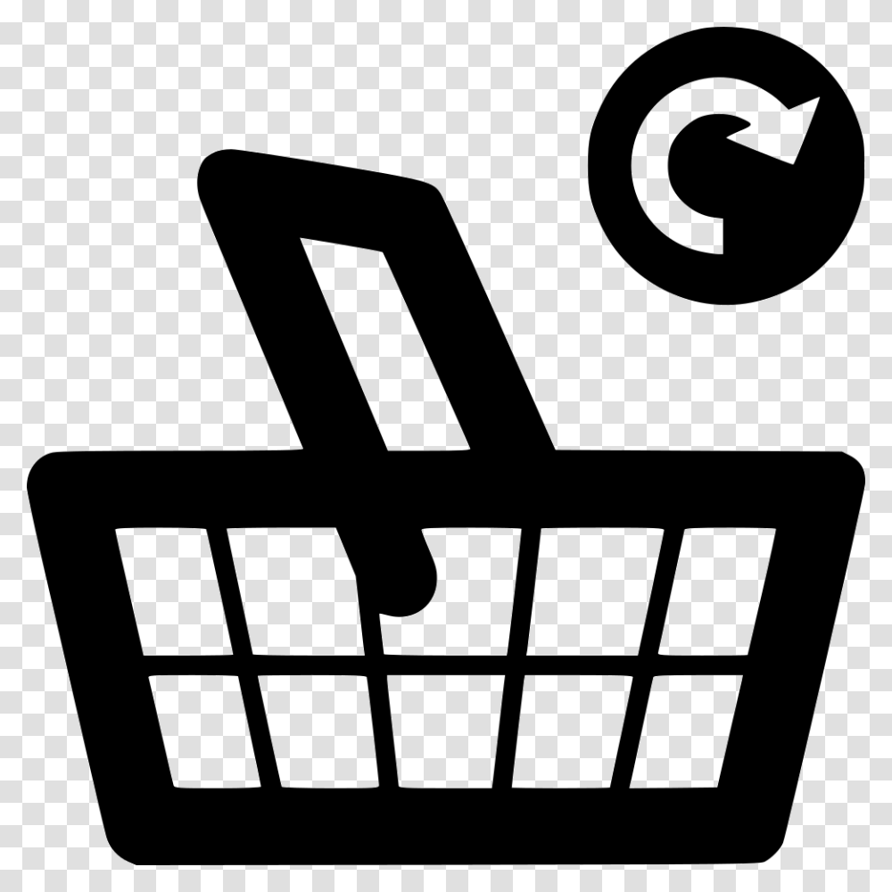 Supermarket Basket Grocery Update Commerce Icon, Shopping Basket, Number Transparent Png