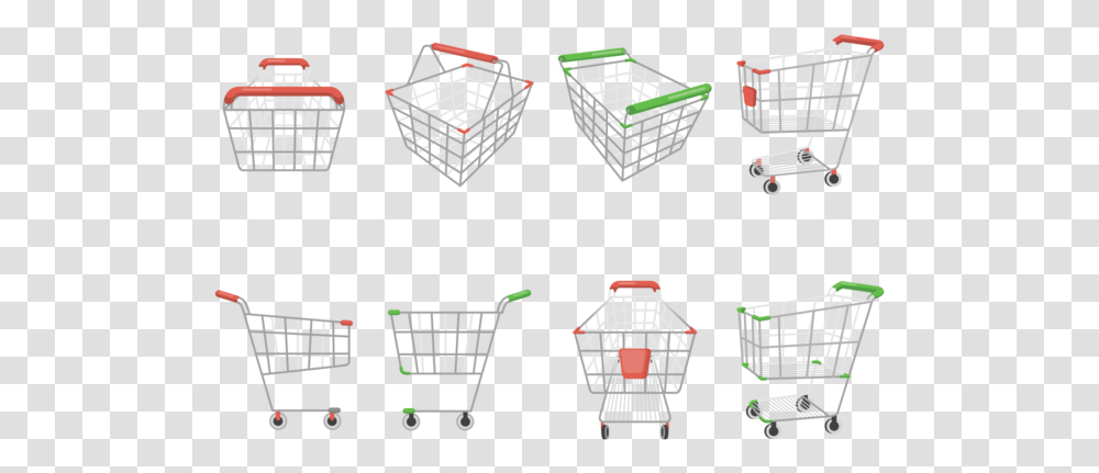 Supermarket Cart Icons Vector Shopping Cart, Basket, Shopping Basket Transparent Png